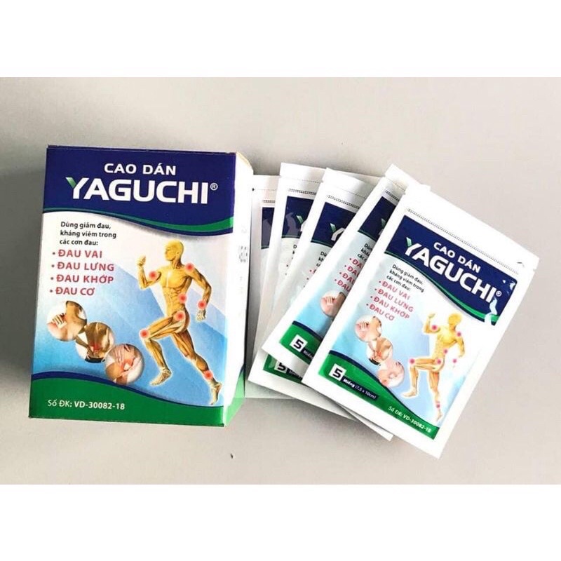 miếng dán giảm đau Yaguchi giảm đau cơ,khớp.gói 5 miếng