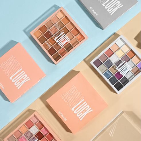 Bảng phấn mắt K'APEINE 25 ô makeup tông cam hồng đào Cao Cấp