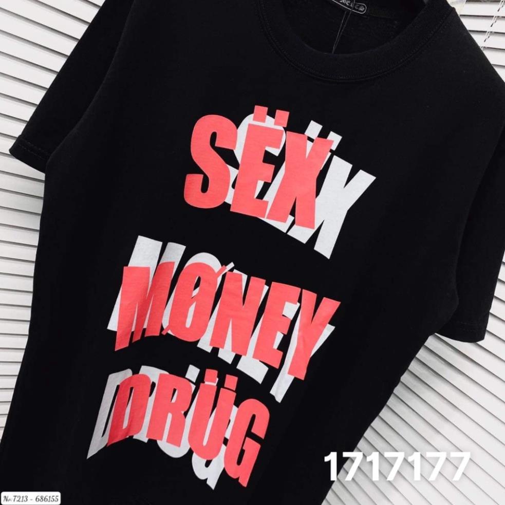 Hang QC free 🔥Hot🔥 Áo Phông Nam Nữ In Nổi Chữ Sex Money Drug . Áo Phông Tay Lỡ Nam Nữ From Rộng h d | BigBuy360 - bigbuy360.vn
