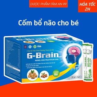 G-Brain Cốm bổ não dinh dưỡng cho trẻ em thông minh, tăng cường thị lực, tăng sức đề kháng - Hộp 20 gói