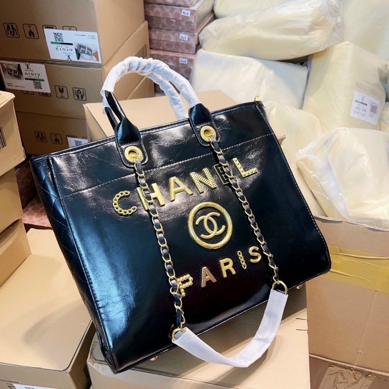 Túi công sở nữ đen Cnl quai xách đeo chéo