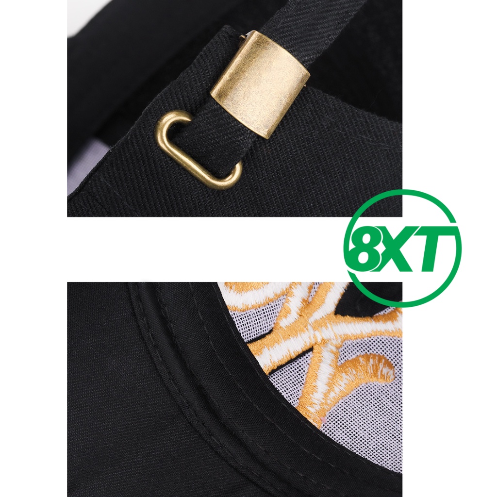 Mũ lưỡi trai Unisex - Nón kết thêu logo NY thể thao, phong cách Ulzzang,  mền mịn, thoáng mát thấm hút mồ hôi.