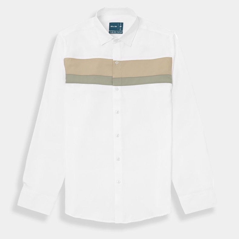 Áo sơ mi nam BEN & TOD R1622BB1122 tay dài công sở tôn dáng, vải linen hạn chế nhăn, thấm hút mồ hôi