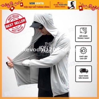 Áo chống nắng nam vải thông hơi thoáng mát chống UV