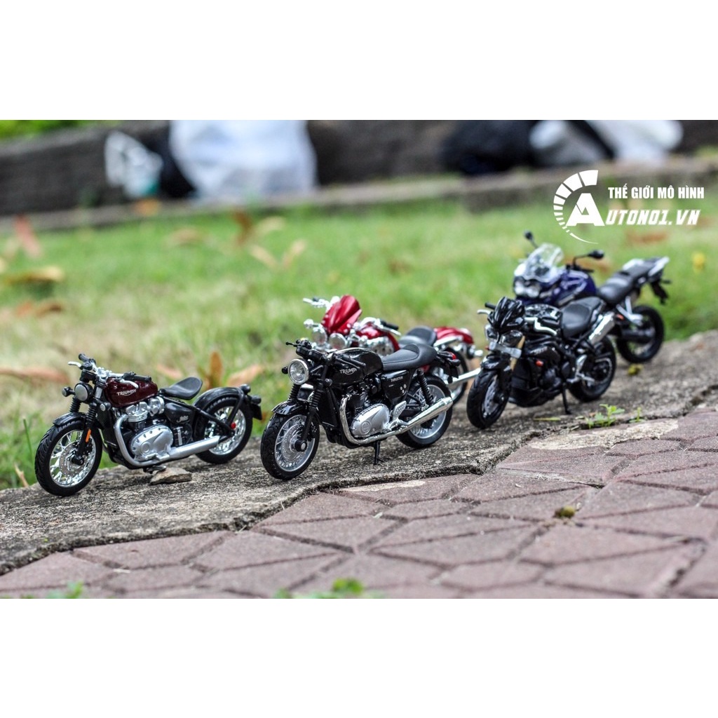 Mô hình xe các mẫu Triump tỉ lệ 1:18 có chi tiết kim loại