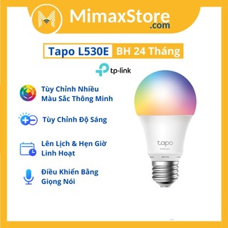 [Hỏa Tốc - HCM] Bóng Đèn Wi-Fi Thông Minh - Đa Sắc TP-Link Tapo L530E | Hàng Chính Hãng | Bảo Hành 24 Th | Mimax Store