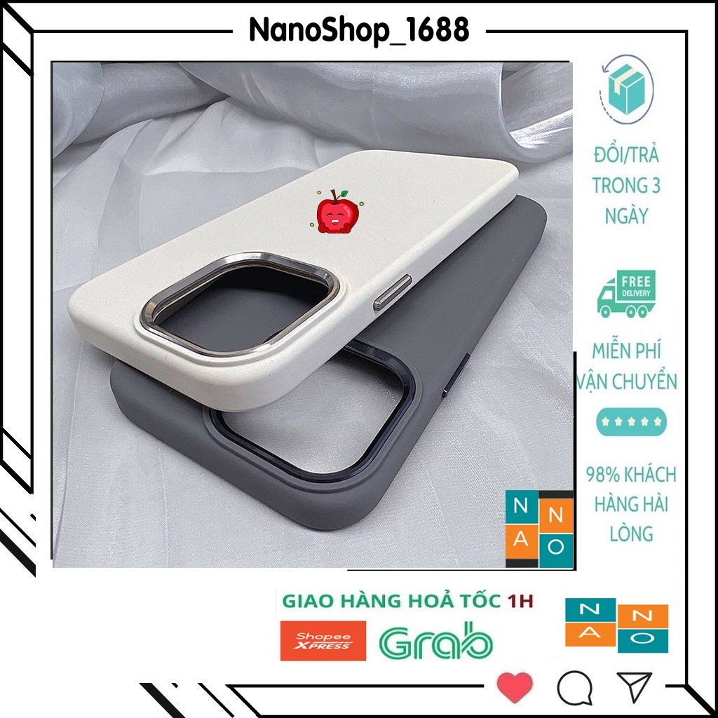 Ốp Lưng iPhone Cạnh Vuông,TPU Nhám Chống Vân Tay,Viền Camera iP 7Plus,8Plus,x,xs,xsmax,11,12,13,14,Pro,ProMax