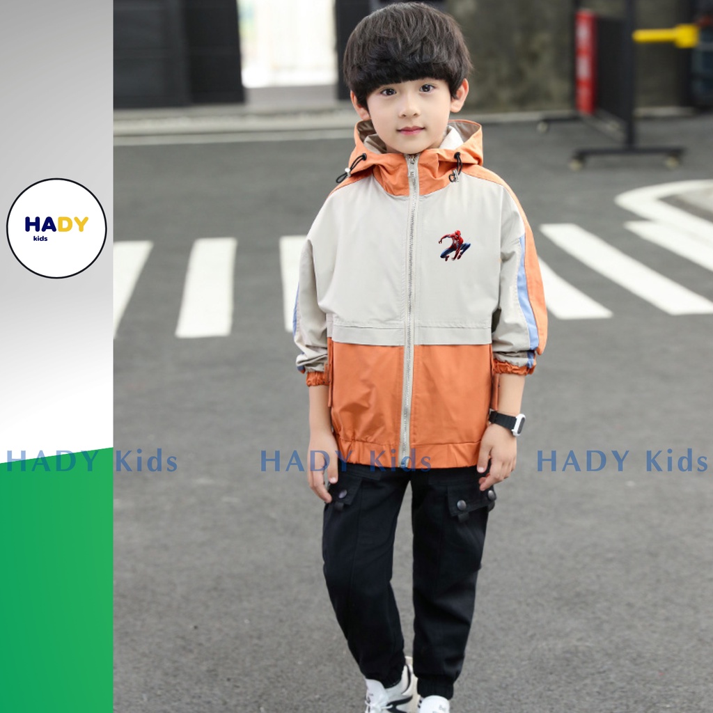 ÁO khoác dù chống nắng chống gió cho bé trai size đại 13kg đến 38kg 0350