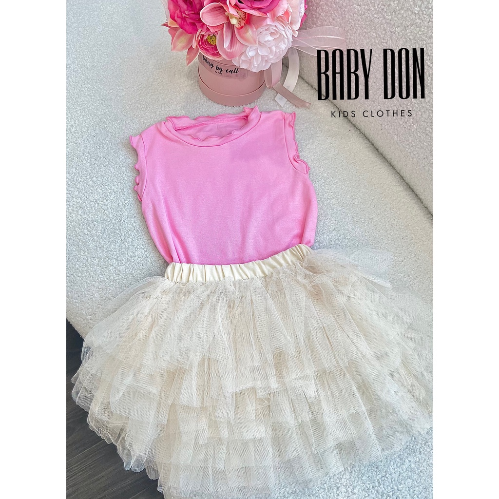 Chân Váy Tầng xòe Công Chúa cho bé gái  Xòe Nhiều Tầng Dễ Phối Đồ Phong Cách Phương Tây