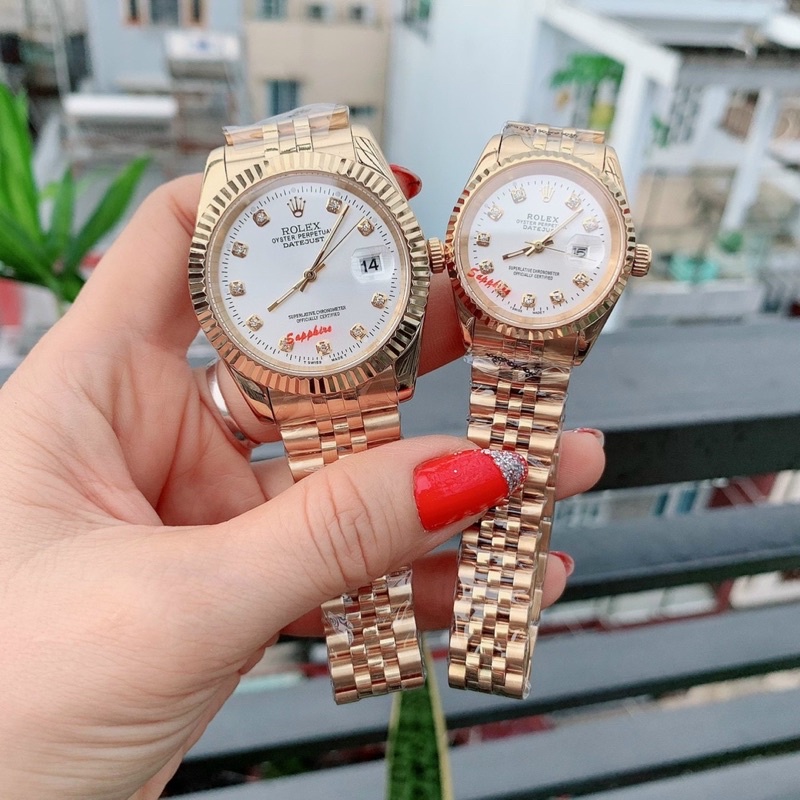 Đồng Hồ Ro.lex Nam Nữ Inox 304 Kính Saphire Chống Trầy Xước