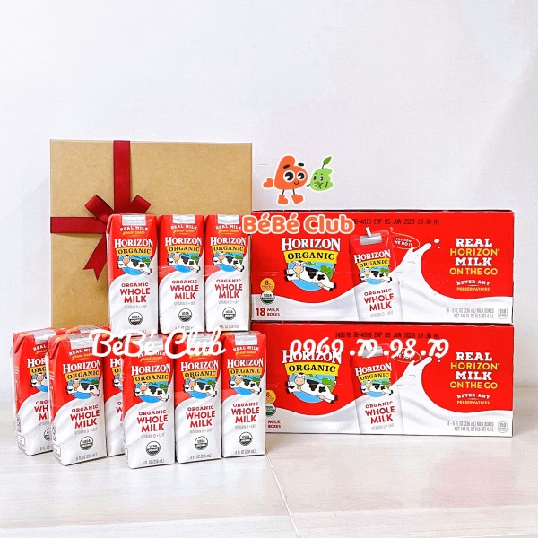 Sữa Tươi Nguyên Kem Horizon Organic - Lốc 3 hộp x 236ml
