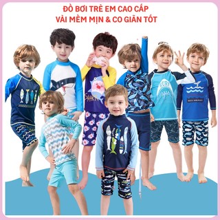 Đồ bơi dài tay bé trai/ Bộ đồ bơi cao cấp dành cho bé trai đi biển