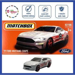 Xe mô hình matchbox box '19 ford mustang coupe 82/100.