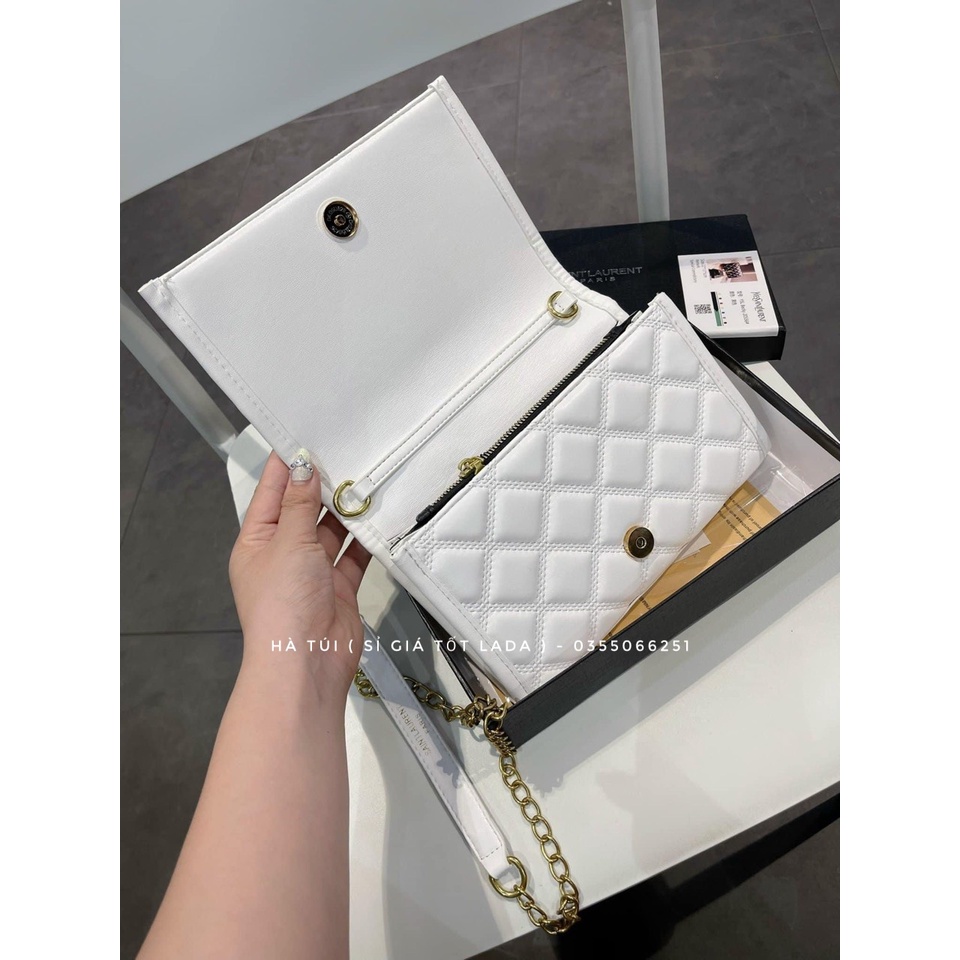 Túi cầm tay - túi đeo chéo Y ét lờ trần ô trám ( Có hộp )