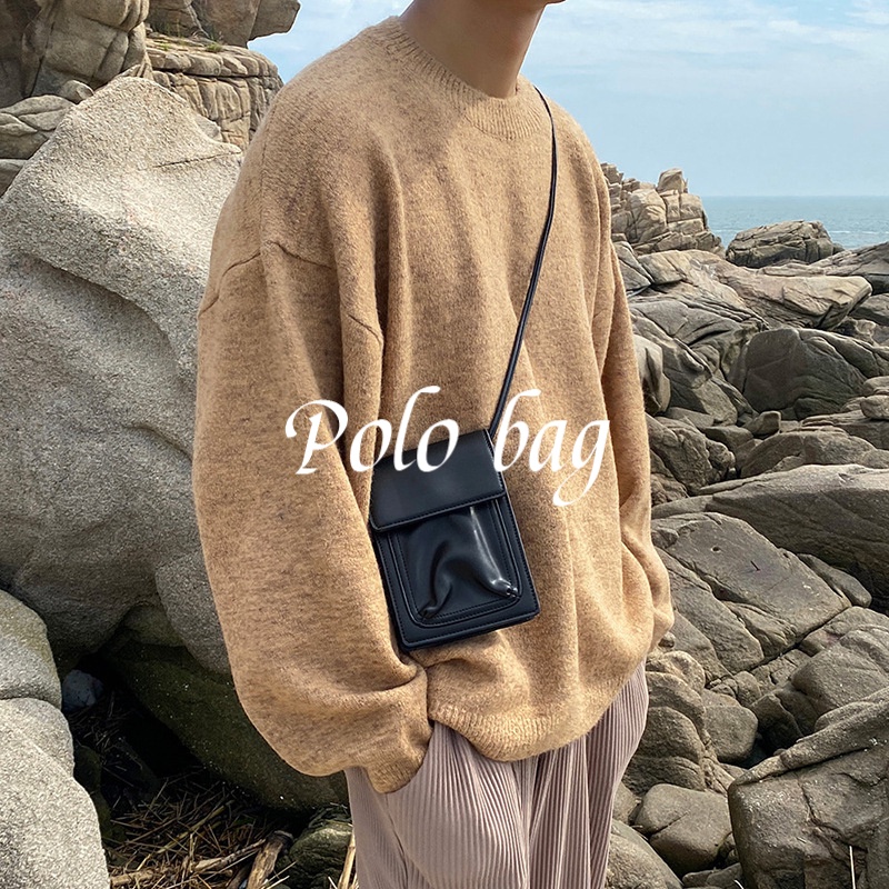 Túi Đeo Chéo Đựng Điện Thoại Đa Năng Phong Cách Hàn Quốc Cho Nam