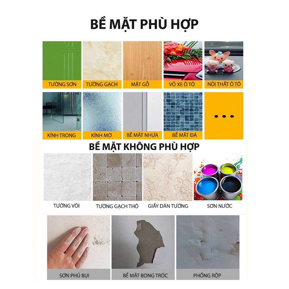 Miếng dán Nano 2 mặt, băng dính hai mặt gắn đồ đa năng siêu dính.