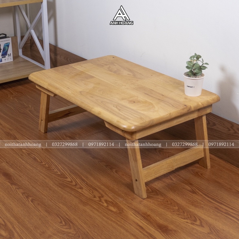Bàn gỗ ngồi bệt Sitting Dining Table cao cấp kiểu Nhật gập gọn tiện lợi