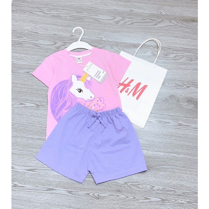 Set bộ ngựa pony màu hồng tím cho bé
