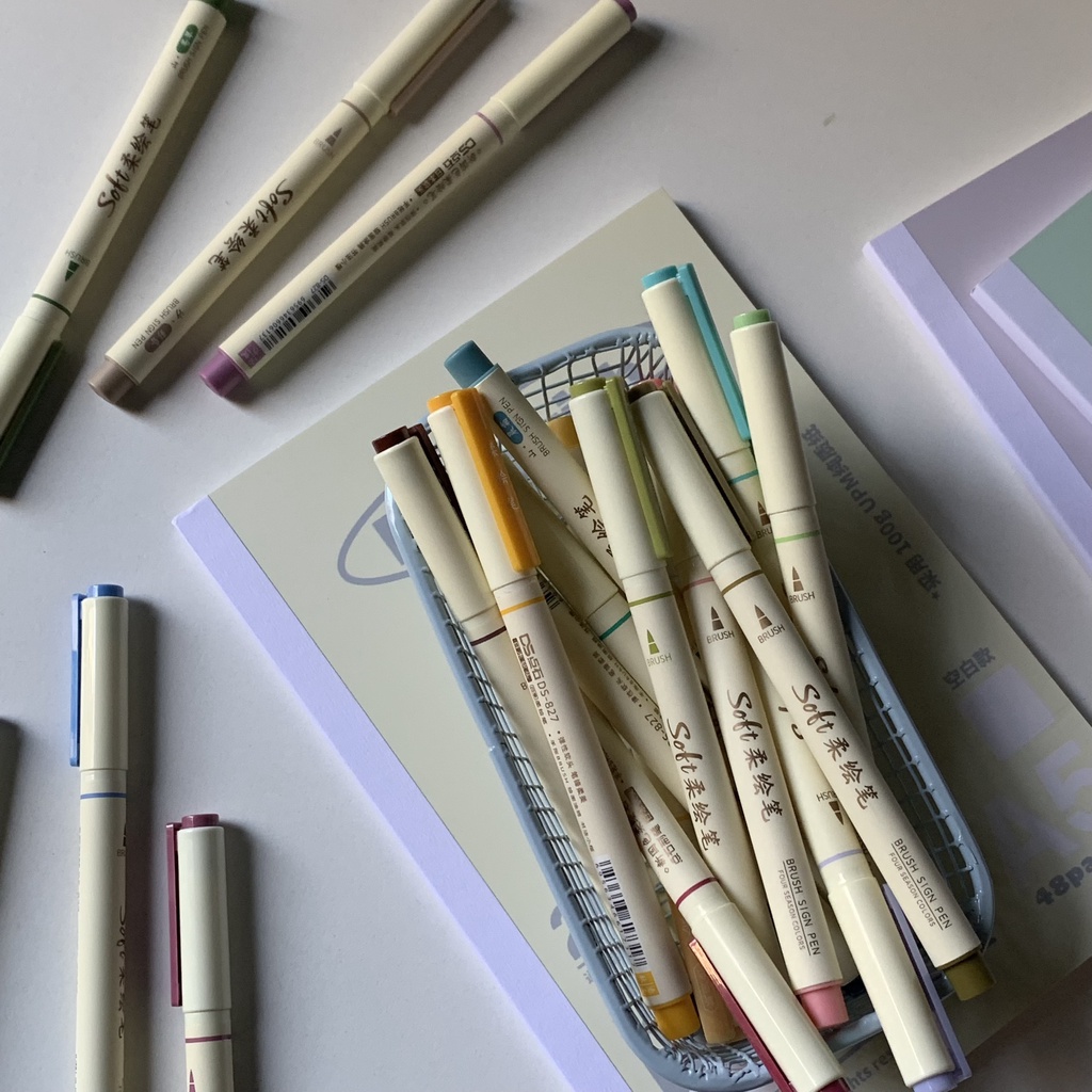 Bút Brush Soft Sign Pen DS phù hợp viết Calligraphy Art Therapy