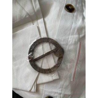 đầm trắng linen topshop