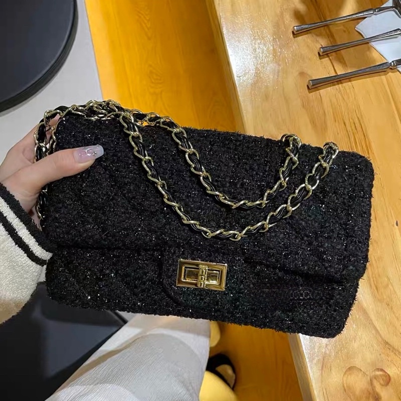 Túi đeo chéo kim tuyến Butterfly