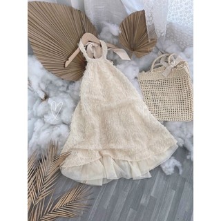 ĐẦM CỔ YẾM HỞ LƯNG PHỐI LƯỚI😍
