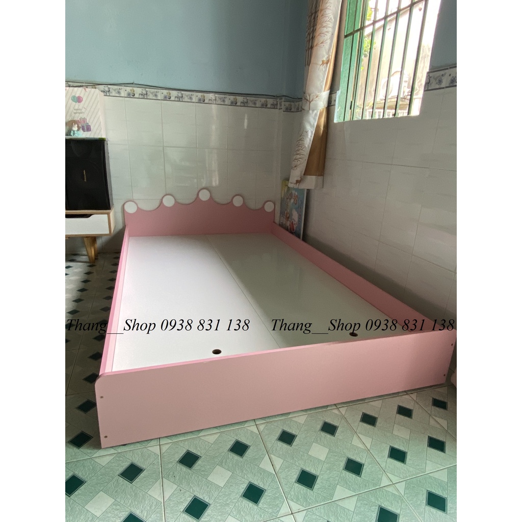 ảnh thật, giường vương miện cho bé kích thước 1mx1m9 màu hồng #Thang__Shop
