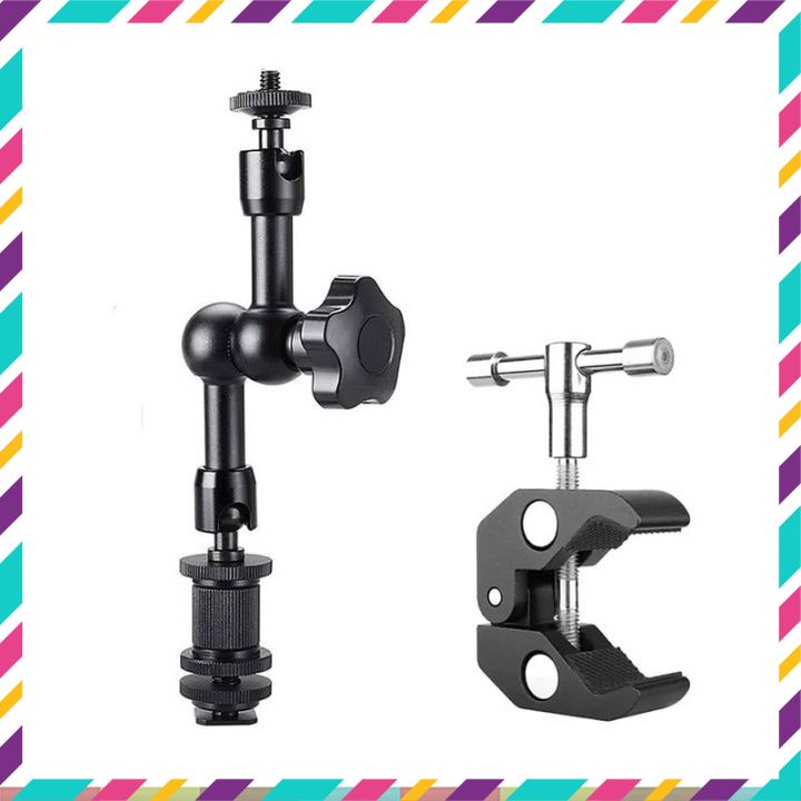 Magic Arm - Kẹp Càng Cua, Khớp Nối Dài 7 Inch, 11 Inch Hỗ Trợ Quay Phim, Chụp Hình
