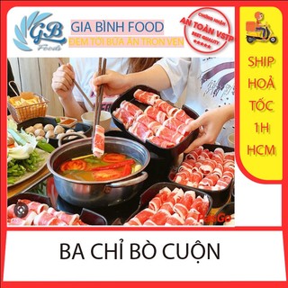 Ba chỉ bò cuộn mỹ khay 500gr ( Ship Hỏa Tốc HCM)