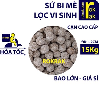 Sứ Bi Vàng | Sứ BI MÈ | Nhẫn Vàng 15Kg Sứ lọc nước hồ cá Thủy sinh phù hợp lọc thùng - lọc tràn (Bán Sỉ)