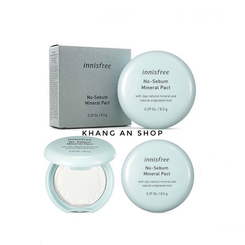 Phấn Phủ nén kiềm dầu Innisfree No Sebum Mineral Pact