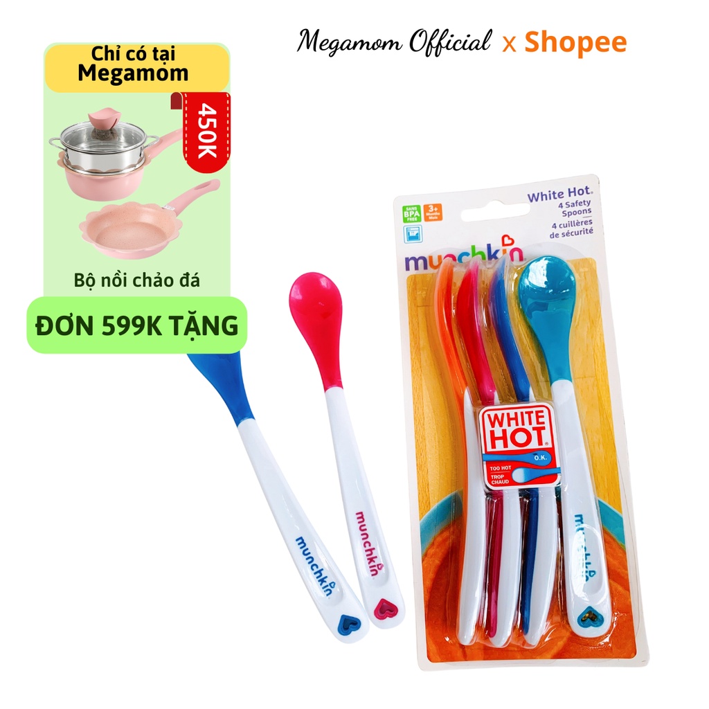 Thìa Báo Nóng Munchkin Cho Bé Ăn Dặm