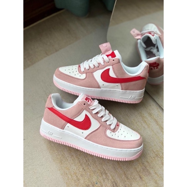 GIÀY SNEAKER AF1 ĐỎ HÔNG LOVE FULL BOX
