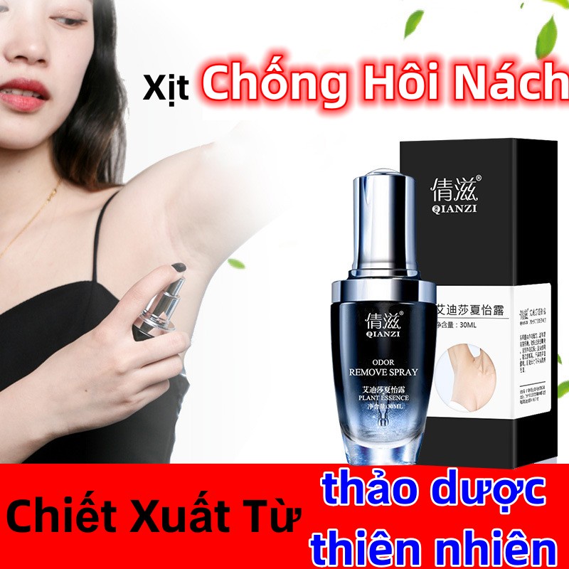 Xịt Chống Hôi Nách Giảm Mồ Hôi cho dưới cánh tay - Khử Mùi Giảm Thâm Hiệu Quả - Chiết Xuất Từ thảo dược thiên nhiên 30ml