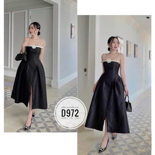 ĐẦM DÂY TAG HOA HỒNG ĐI TIỆC [BIGSIZE 55-90KG]ẢNH CHỤP THẬT