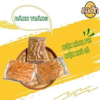 10 bịch bánh tráng cuốn hành phi, bánh tráng cuốn khô gà, bánh tráng dẻo cuộn hành Túi 5 cuốn - Vặt Nhà Ph