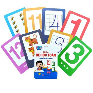 (Sỉ Rẻ- FlashCard) Bộ Thẻ Bé Học Toán (Cho bé từ 4-6 tuổi)