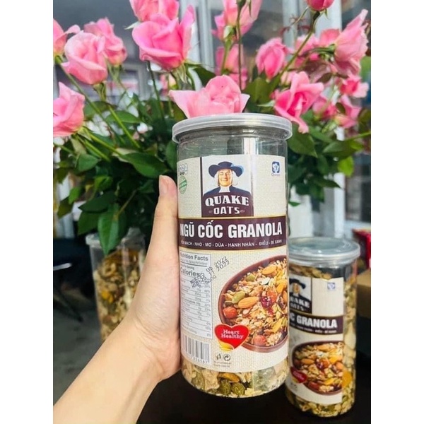 Hạt Granol 500gr siêu ngon mix đủ hạt yến mạch sấy mật ong