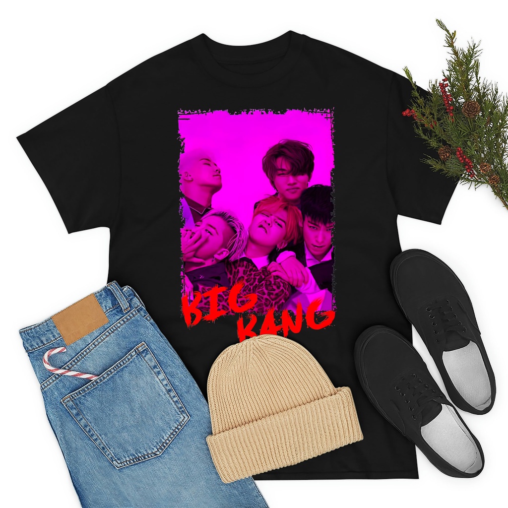 Các Thành Viên Nhóm BigBang Kpop Màu Tím Hàn Quốc Kpop Màu RGB Thiết Kế Áo Thun Cổ Điển