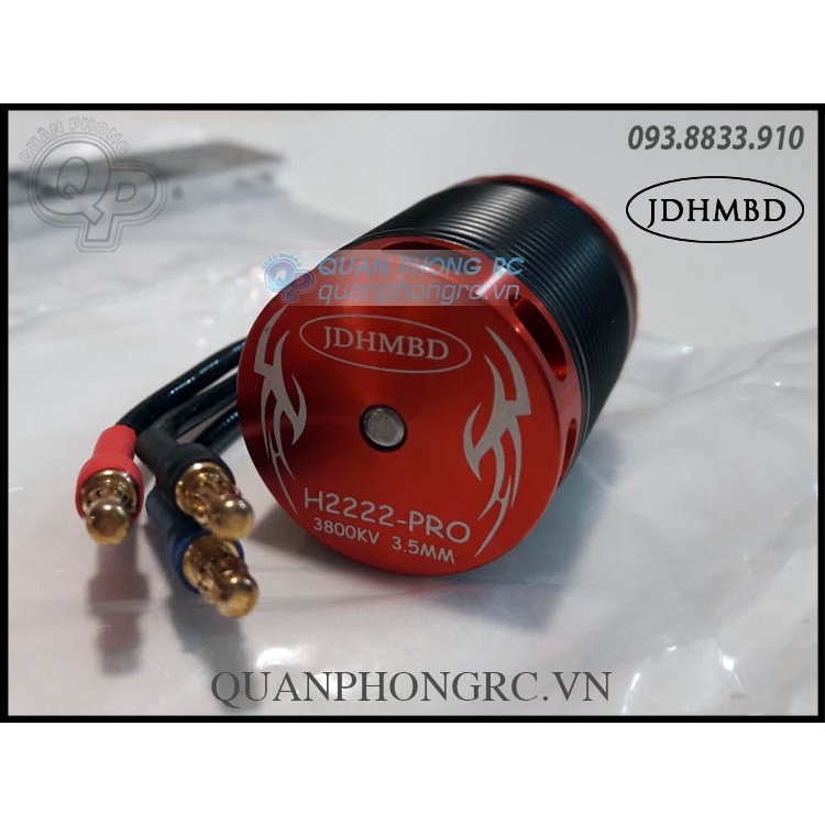 Động Cơ Motor Brushless JDHMBD H2222-PRO 3800KV 3.5MM Shaft For Trex 450 480 X360 Helicopter Red