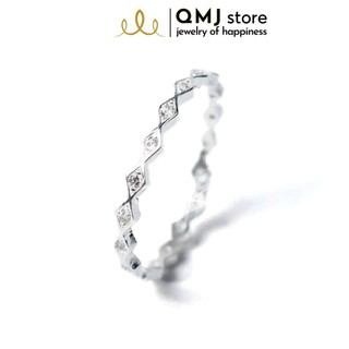 QMJ Nhẫn bạc The crown bạc 925 cao cấp đính đá sáng lấp lánh - Q497