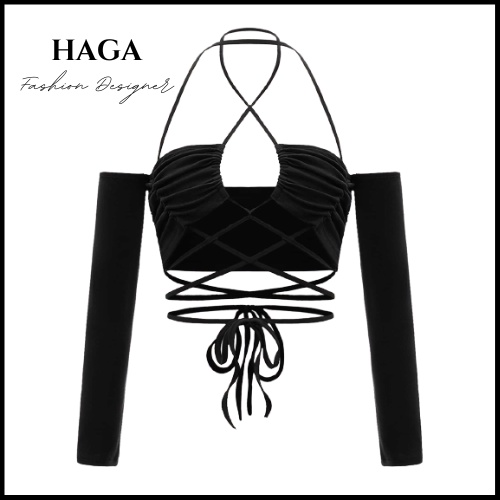 Áo ống tay dài rúm ngực HAGA AORN76