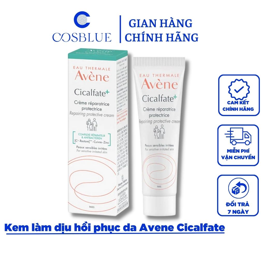 Kem làm dịu phục hồi, tái tạo da Avene Cicalfate Repair Cream 40ml (Pháp) Chính Hãng