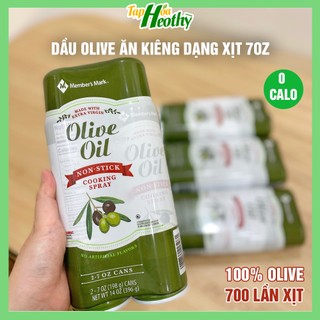 Dầu Oliu ăn kiêng Olive oil dạng xịt 7oz cho người eatclean, giảm cân chai to khoảng 700 lần xịt