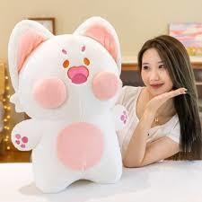 GẤU BÔNG MÈO DU DU SIZE LỚN (60cm) LUÔN ĐUÔI [ẢNH THẬT]