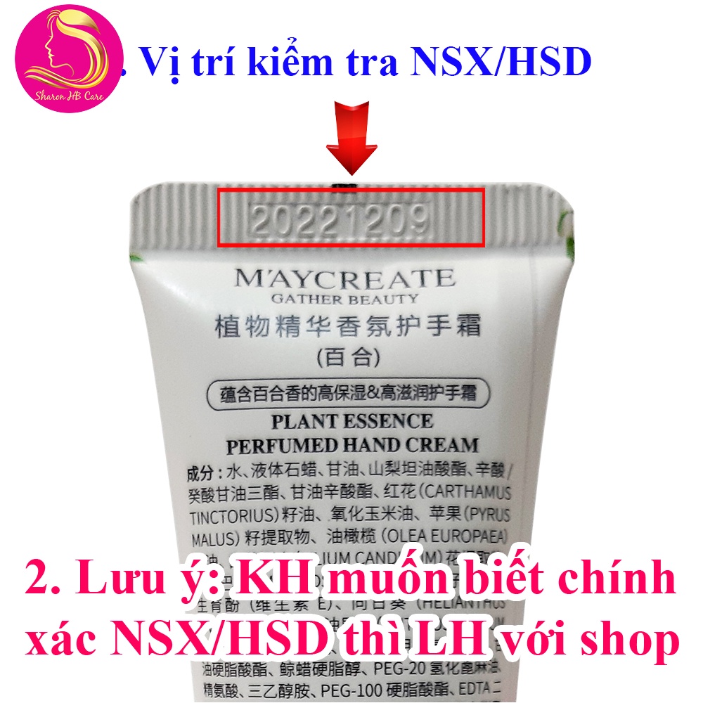 Kem dưỡng ẩm da tay maycreate perfume hand essence 30g