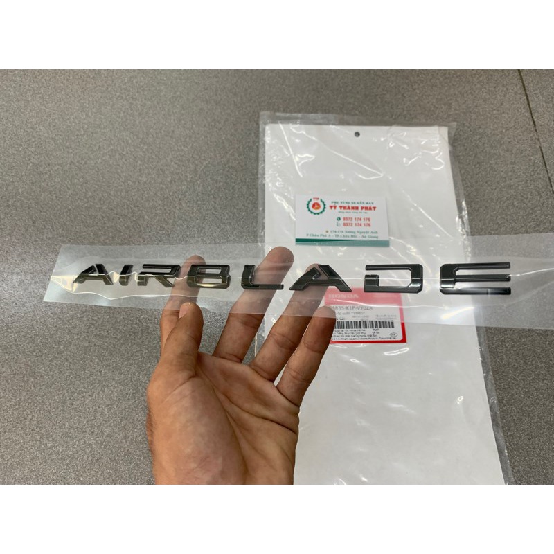 Tem chử Airblade Xi Đen zin