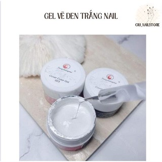 Gel vẽ nail trắng đen siêu đặc CIU_NAILSTORE