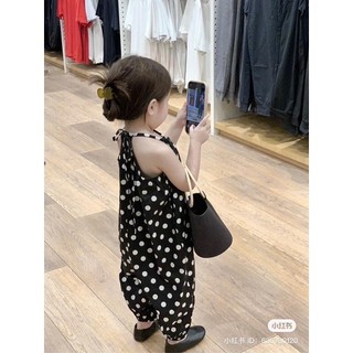 Xả Bộ jum chấm bi đen cho bé gái
