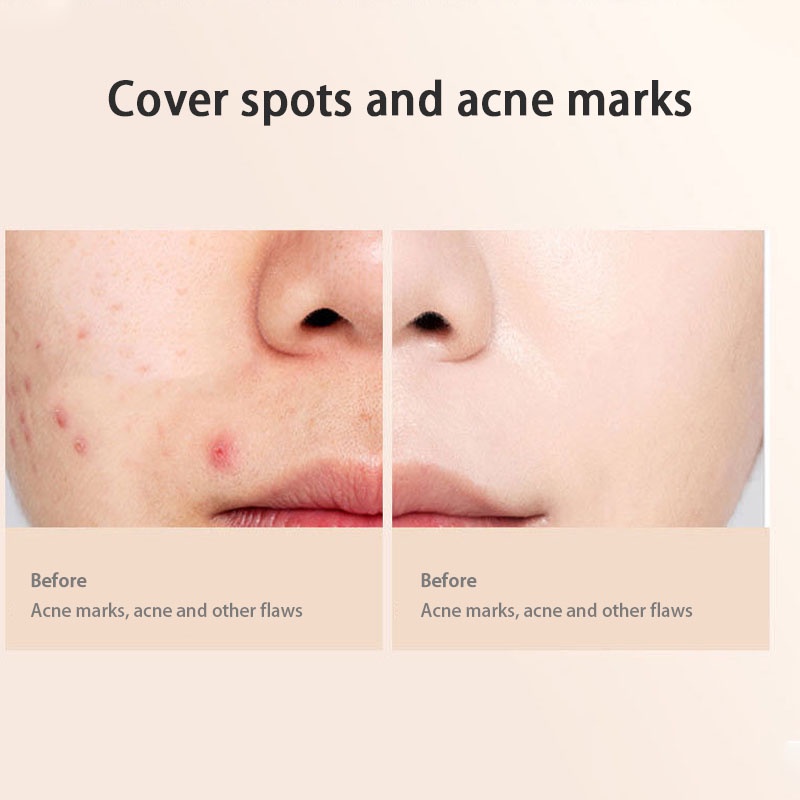 miumiuaKem Che Khuyết Điểm Mịn Lì Kiểm LAMEILA sáng bóng dưỡng ẩm kiềm dầu trang điểm lâu trôi 2 màu sắc tùy chọn